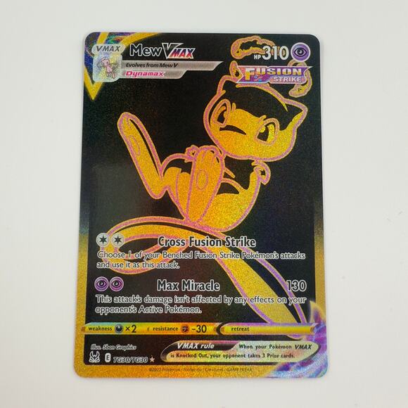 2022 Pokémon Mew VMAX – Gold Secret Rare (Fusion Strike Style) - Picture 1 of 6